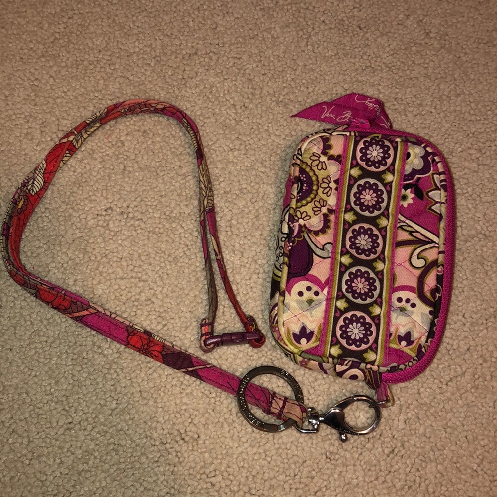 Vera Bradley lanyard and pouch